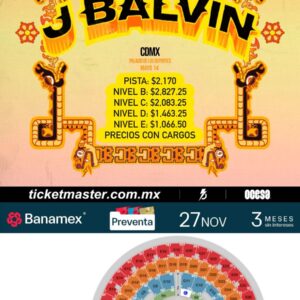 Balvin – CDMX / Palacio de los Deportes / 14 mayo 2026