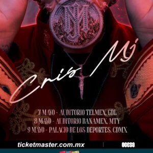 CRIS MJ   MÉXICO TOUR PALACIO DE LOS DEPORTES Sábado 9 de Mayo del 2026