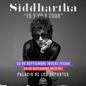 SIDDHARTHA  🗓️ Jueves 3 de Septiembre del 2026 🗓️ 🏟️ Palacio de los Deportes 🏟️ 📍 CDMX 📍🇲🇽 México 🇲🇽