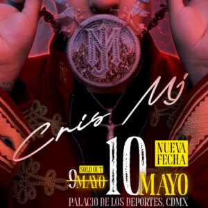 CRIS MJ 🔥 MÉXICO TOUR 🗓️ Domingo 10 de Mayo del 2026 🗓️ 🏟️ Palacio de los Deportes 🏟️ 📍 CDMX 📍 🇲🇽 México 🇲🇽