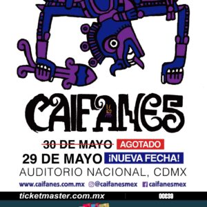Caifanes 29 de mayo de 2026  Auditorio Nacional Ciudad: Ciudad de México