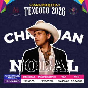 Christian Nodal  Palenque Texcoco  14 de marzo de 2026