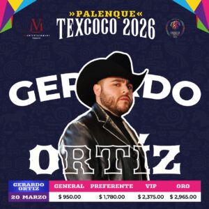 Gerardo Ortiz 20 de marzo de 2026 Palenque Texcoco Estado de México