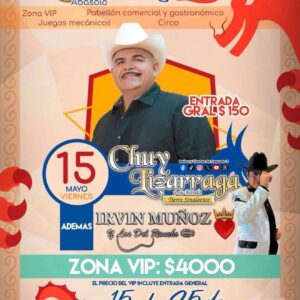 Chuy Lizárraga Abasolo 2026 | Feria de la Gente 15 Mayo VIP y General