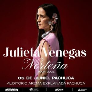 Julieta Venegas 5 JUNIO 2026  Pachuca Auditorio AREMA