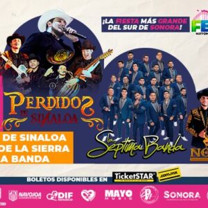 PERDIDOS DE SINALOA 12 JUNIO 2026 FERIA MAYOMUSIC NAVOJOA 2026 Navojoa, SONORA