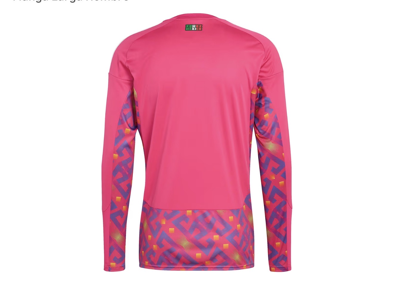 Jersey Portero Manga Larga México Rosa 2026 Original adidas - Image 3
